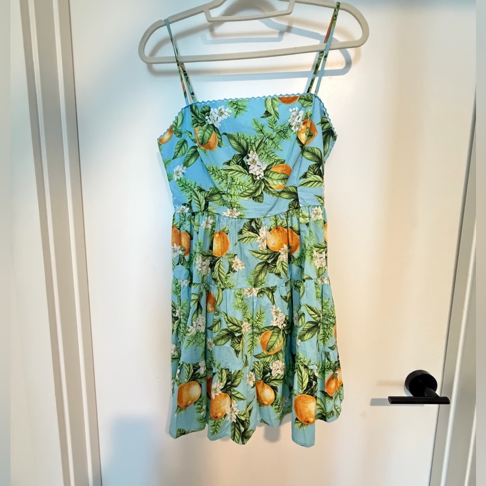 BB Dakota by Steve Madden Aqua Lemon Print Mini Dress